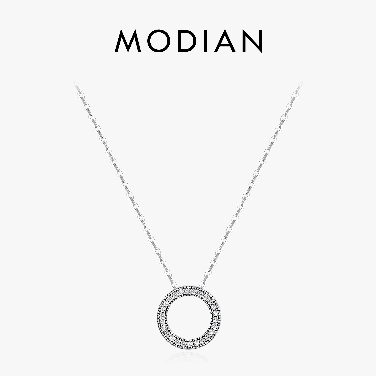 Modian romantyczny prawdziwe 925 Sterling Silver moda okrągłe serca naszyjnik dla kobiet fantastyczne życie naszyjniki biżuteria ślubna prezent