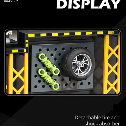 1:24 1:12 Skala Belysning Parkeringsplats Monteringsleksak Gjuten Legering Modell Bilgarage DIY Scen Samling Display Leksak Barn Present 10 best sales Chevy-leksak - №4