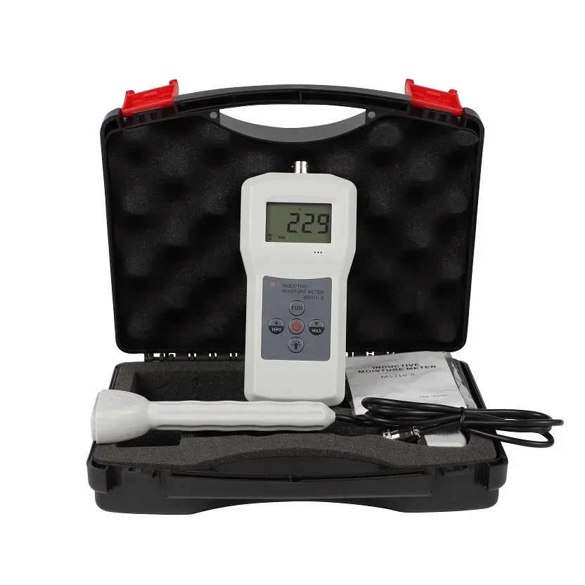

Portable Moisture Meter with Small Sensor for Wood Concrete Textile MS310-S