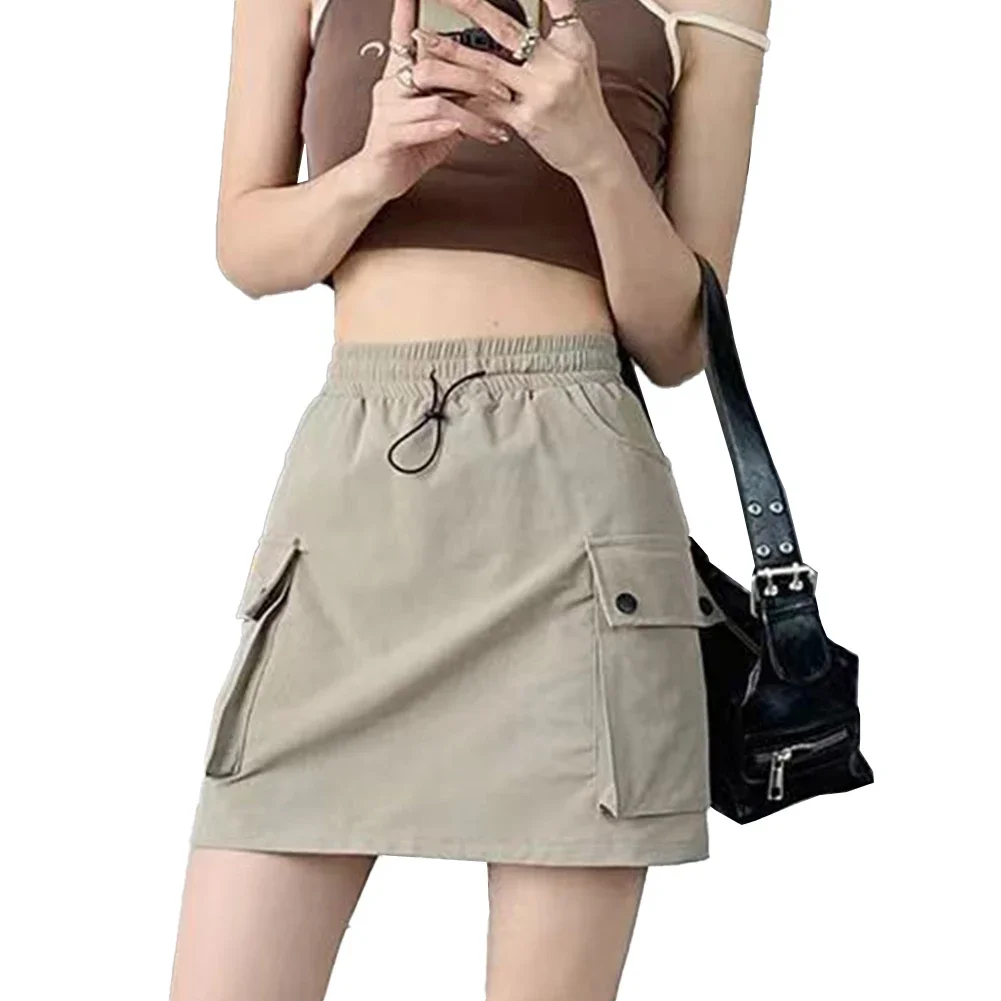 Womens Workwear Skirt Womens Skirts New Skirt Womens Workwear Drawstring Elastic High Fashion Birthday Present