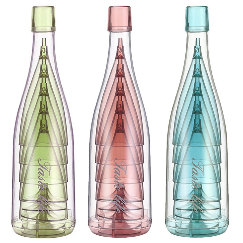 5 Stuks Opvouwbare Wijn Glazen Opvouwbare Plastic Champagne Fluiten Plastic Roosteren Champagne Fluiten Voor Thuis Dagelijks Leven Feest Verjaardag
