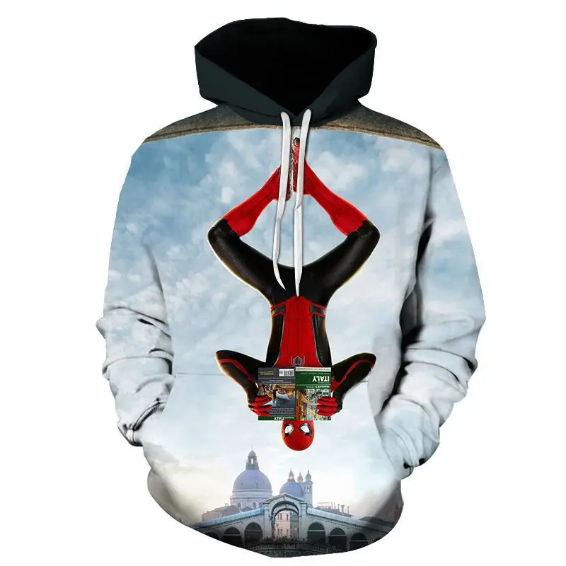 

Disney Plus Size Hooded European and American Sweater Spider-Man Peter Parker Autumn and Winter 3D Digital Printing