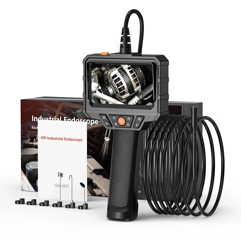 G40-M OEM 8mm 20m Long Probe Pipe Inspection   1080p      with 4.3inch Screen