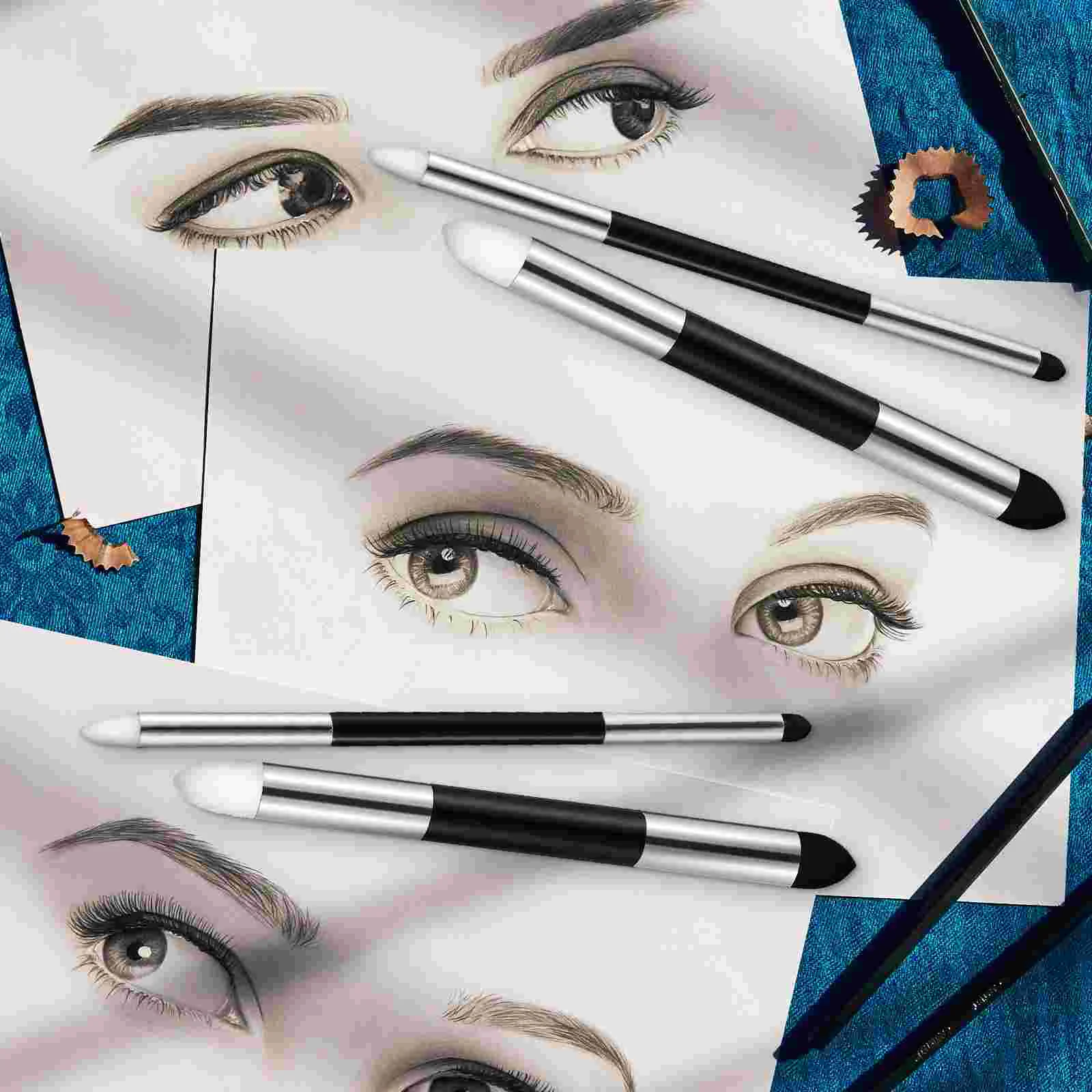 6 Pcs Blending Pen Blending Stumps For Drawing Sketch Rubbing Sponge Brush Paint Sponge Detail Correcting Tool