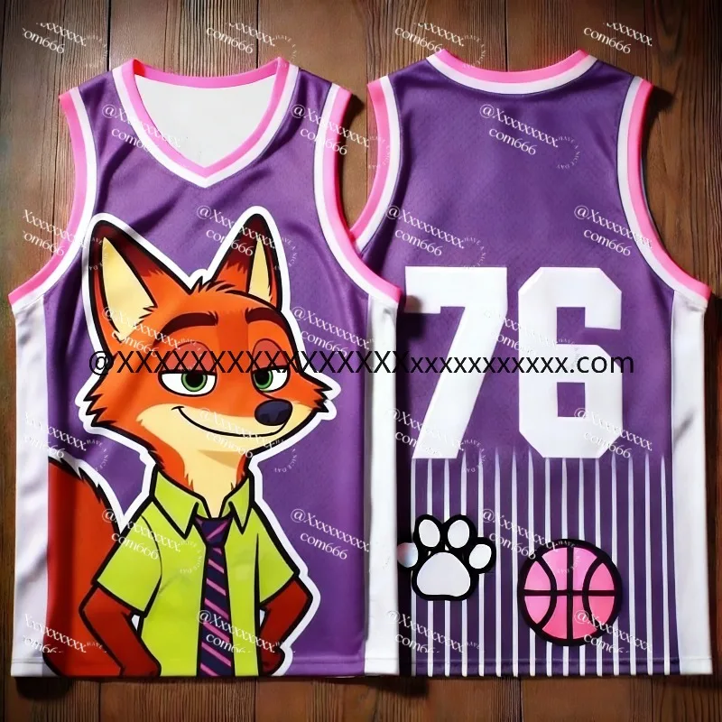 2026 جديد مجنون Zootopia تأثيري عارضة أعلى للأطفال والرجال والنساء، للجنسين التجفيف السريع جيرسي سترة