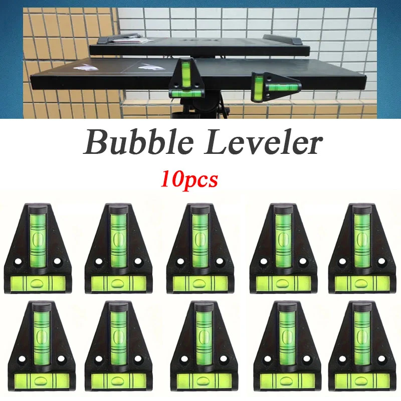 10pcs T-Type Mini Level Bubble With Mounting Hole Vertical Horizontal Measuring Tools For Levelling A Caravan Or Campervan