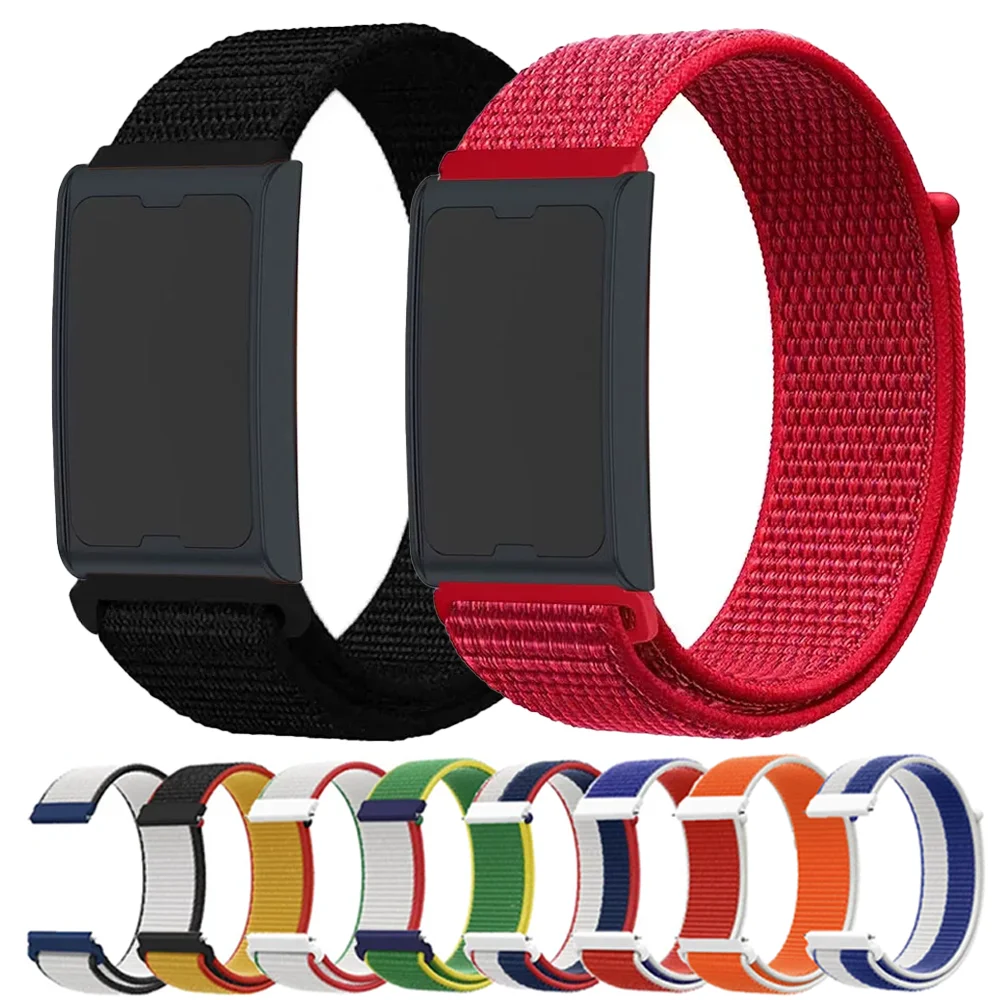 22/20 mm Flaggen-Stil Nylon-Loop-Band für Amazfit Helio Balance 2 Bip 6 Active 2 Armband Amazfit GTR 4/GTS 4 Mini-Armband