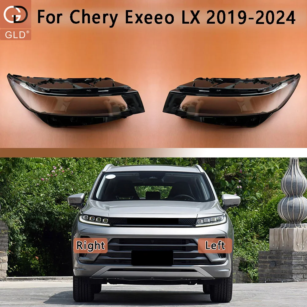 

For Chery Exeeo LX 2019 2020 2021 2022 2023 2024 Headlight Transparent Cover Lampshade Head Lamp Headlamp Shell Lens Plexiglass