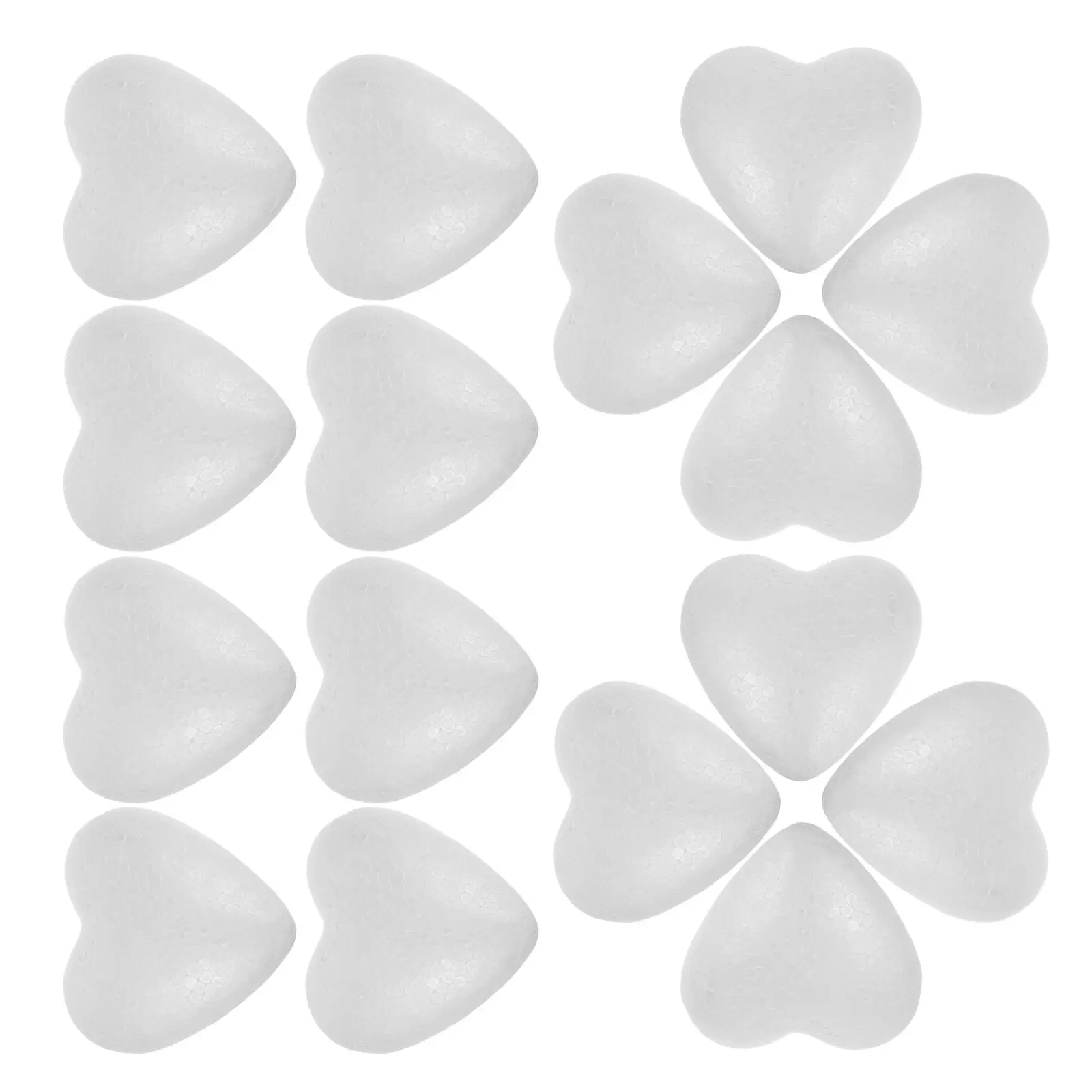 

20 шт. пенопластовых шаров-сердец, безопасный мягкий материал, для поделок, свадеб, Дня святого Валентина, вечеринок, заготовки для декора в форме сердца