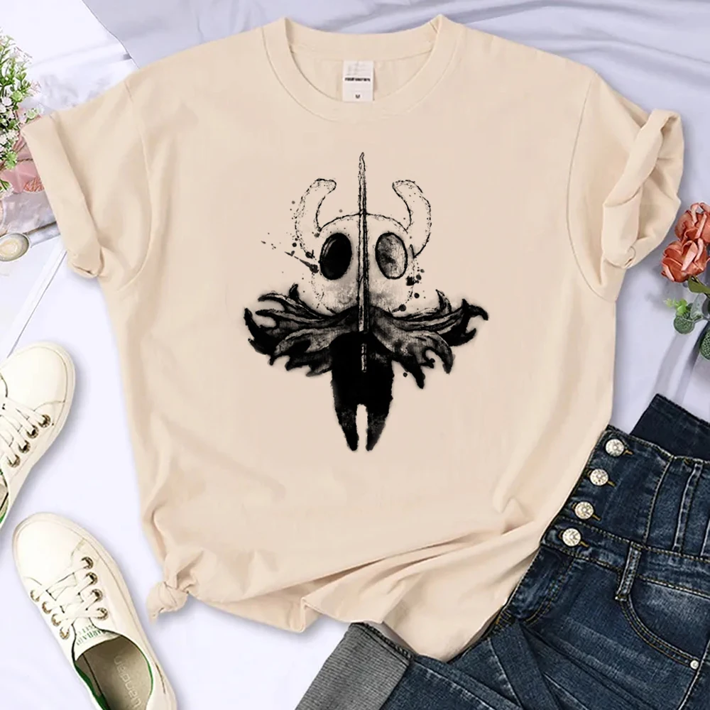 Hollow Knight t-shirts women designer summer t shirt female streetwear 2000s anime clothing