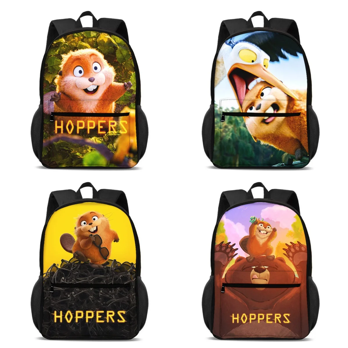 

Детский рюкзак Hoppers большой вместимости для мальчиков и девочек, школьная сумка для студентов, легкий, с милым животным принтом, Mochila Infantil, подарок