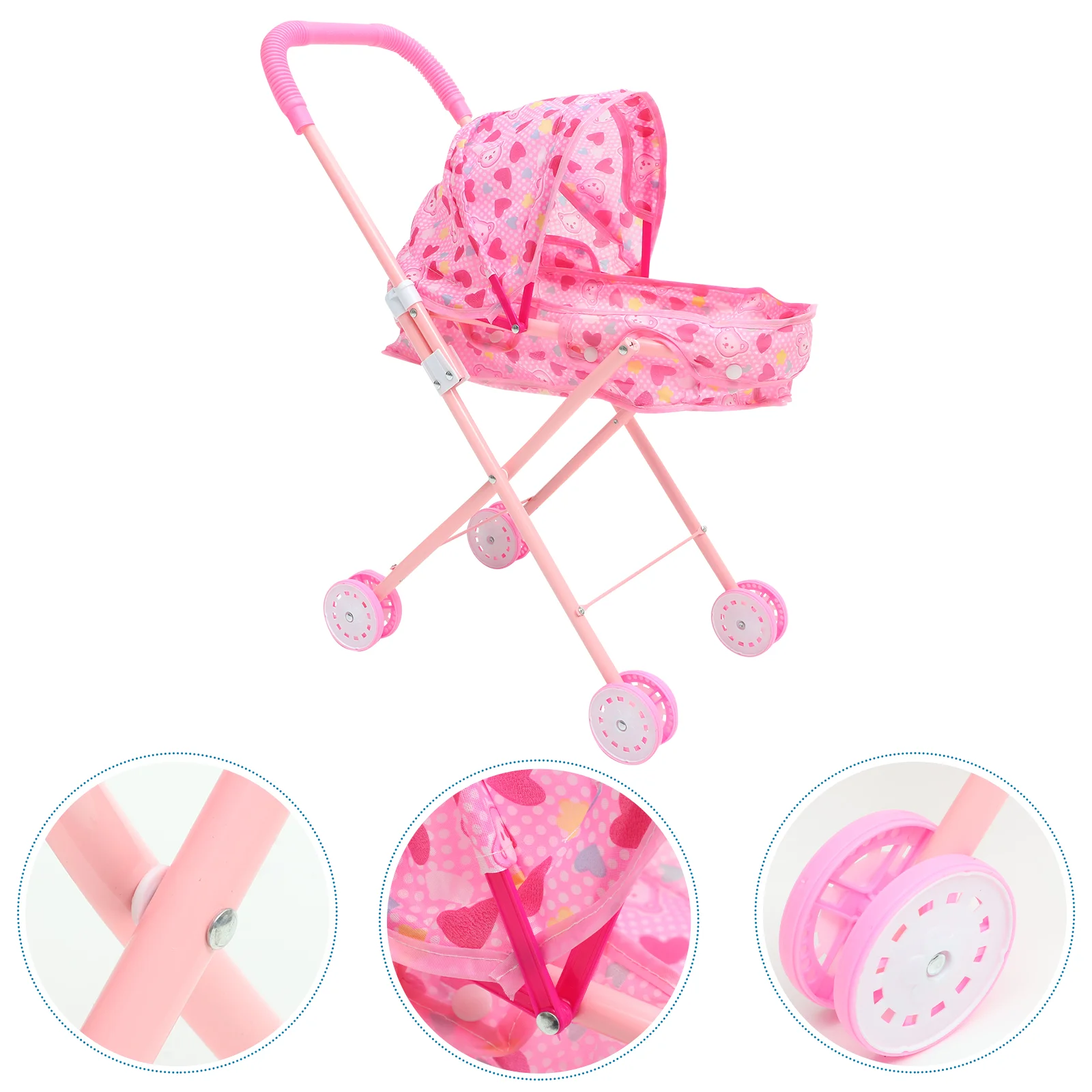 Kids Use Small Stroller Baby Stroller Simulation Dolls Stroller Toy Pretend Play Toy