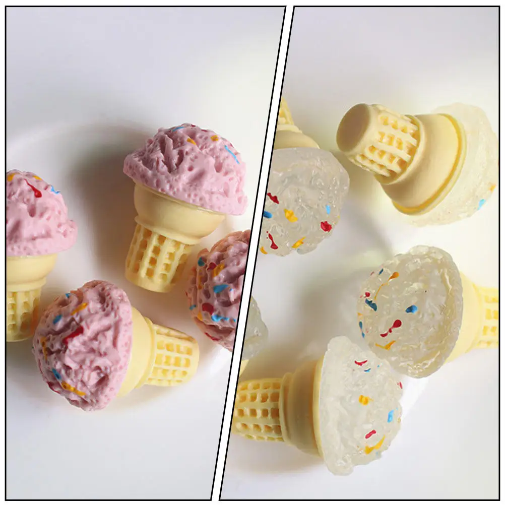 

30Pcs Miniature Simulation Ice Cream Cones Kids Play Food Pretend Summer Party Decoration Supplies Miniature Ice Cream