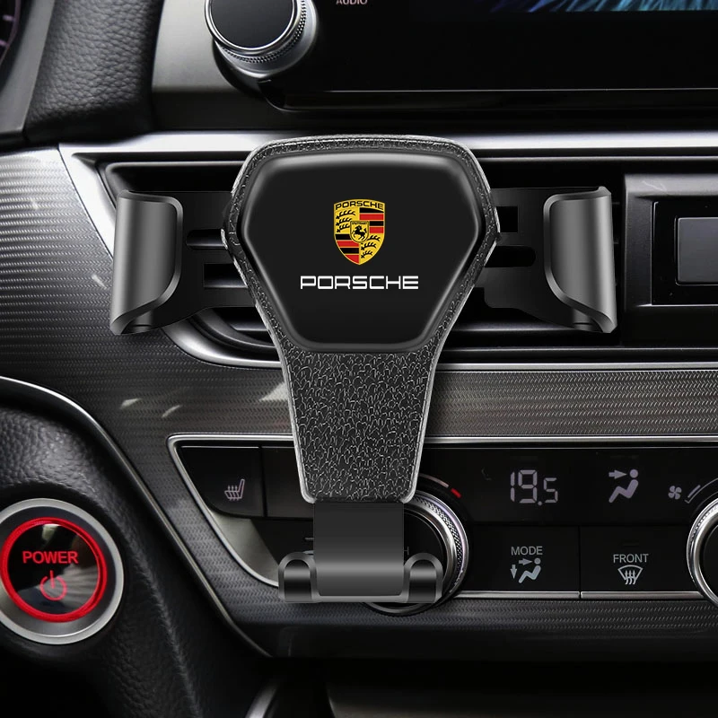 Gravity Car Phone Holder Air Vent Handset Fixed Brace For Porsche Cayenne 911 Panamera Macan Boxster Carrera-GT 928 918-Spyder