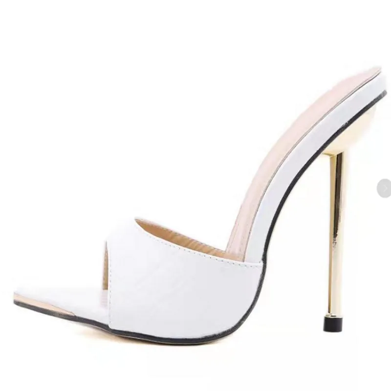 Pointed Toe High Stiletto Heel Luxury Designer Sandals Woman Elegant Shoes Sandal Sexy Summer 2024 Party Fashion Trend Dresses