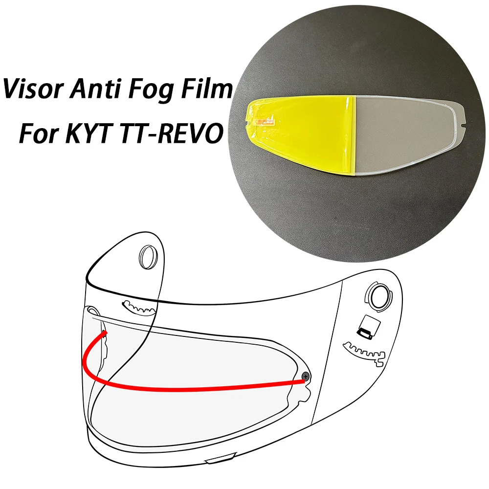 

Motorcycle Helmet Visor Film Anti Fog For KYT TT REVO Anti-Fog Film Helmet Lens Accessories