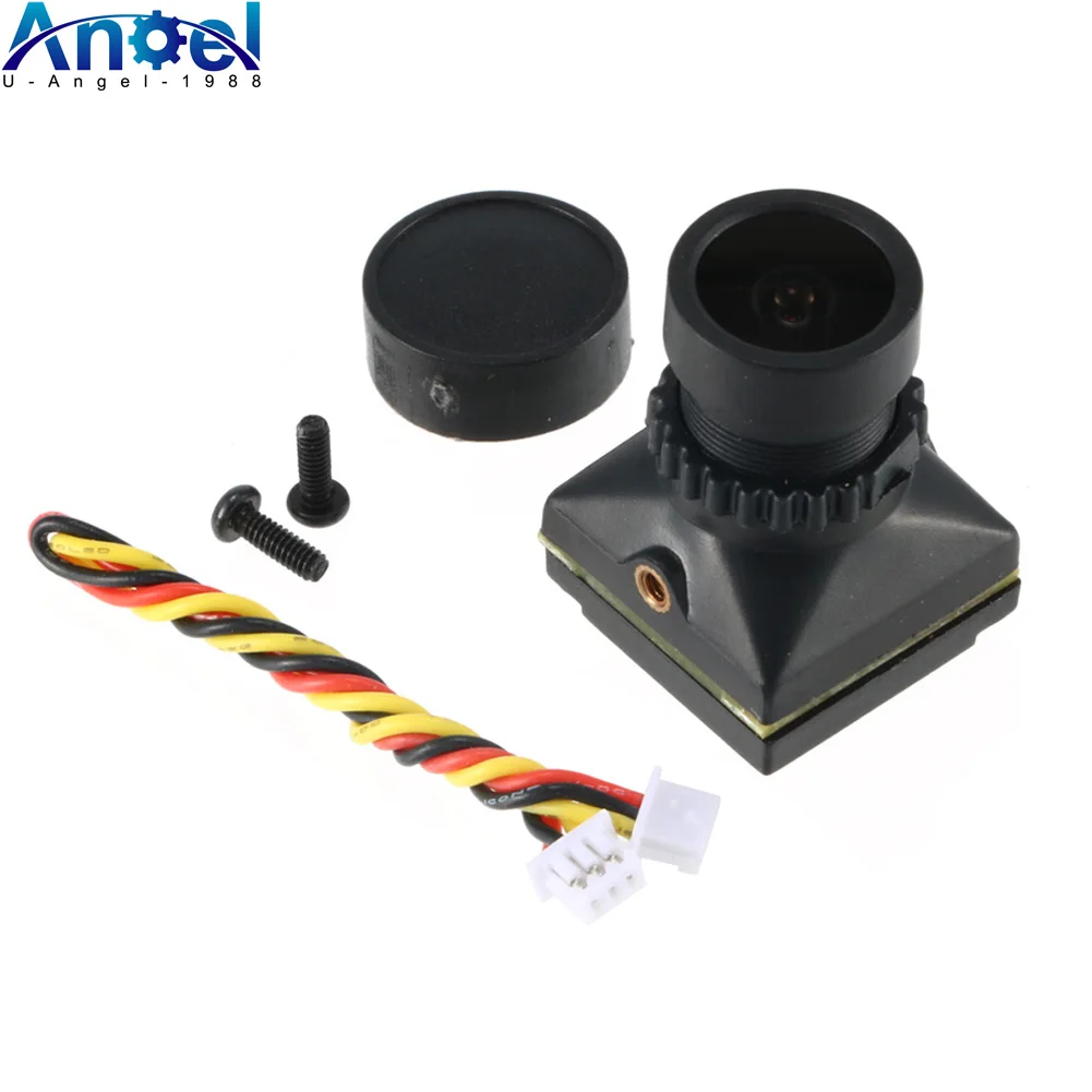 UAngel FPV Camera 1800TVL 5MP 2.1mm 1/8 inch Starlight Sensor 5V-40V NTSC/PAL with OSD Internal for RC FPV Racing Drone DIY