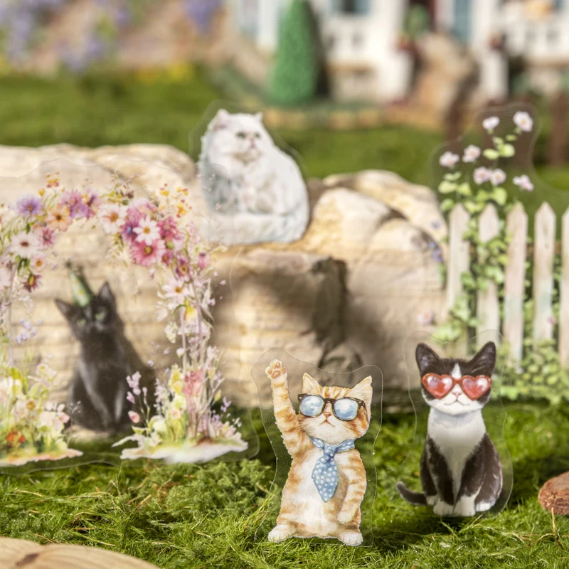 Diario GO, 15 Uds., pegatinas para valla de jardín, Collage, Material decorativo para álbum de recortes, tarjeta, álbum diario, suministros de calcomanías para diario basura