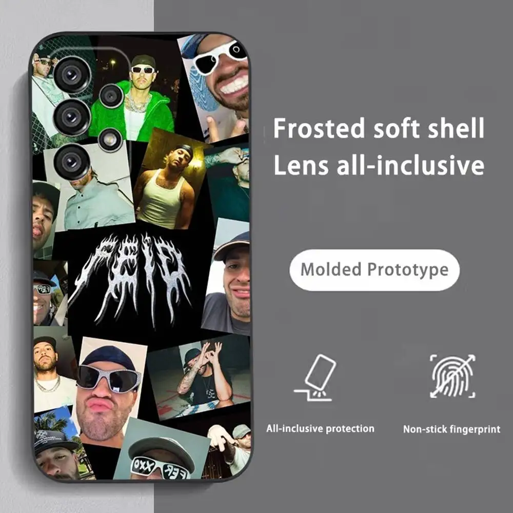 Feid Ferxxo SIXDO MOR Phone Case For Samsung S25,S24,S21,S22,S23,S30,Ultra,S20,Plus,Fe,Lite,Note,10,9,5G Black Cover