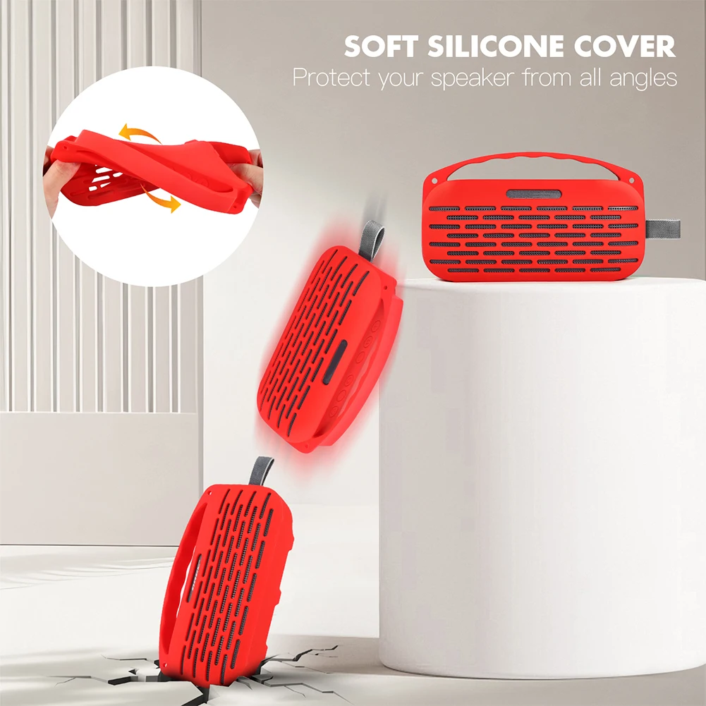 Silicone Protective Cover Travel Protective Carrying Pouch Protective Skin Sleeve for Bose SoundLink Flex 2nd Gen Accessories