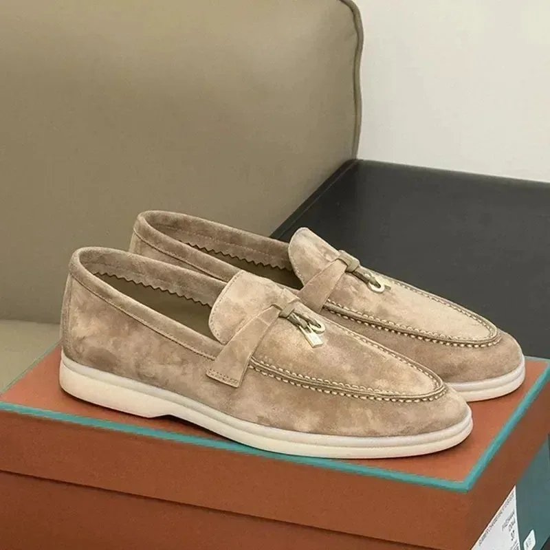 Image of Lässige Vintage-Schuhe, flache Mokassins für Damen, flache Schuhe für Damen und Herren