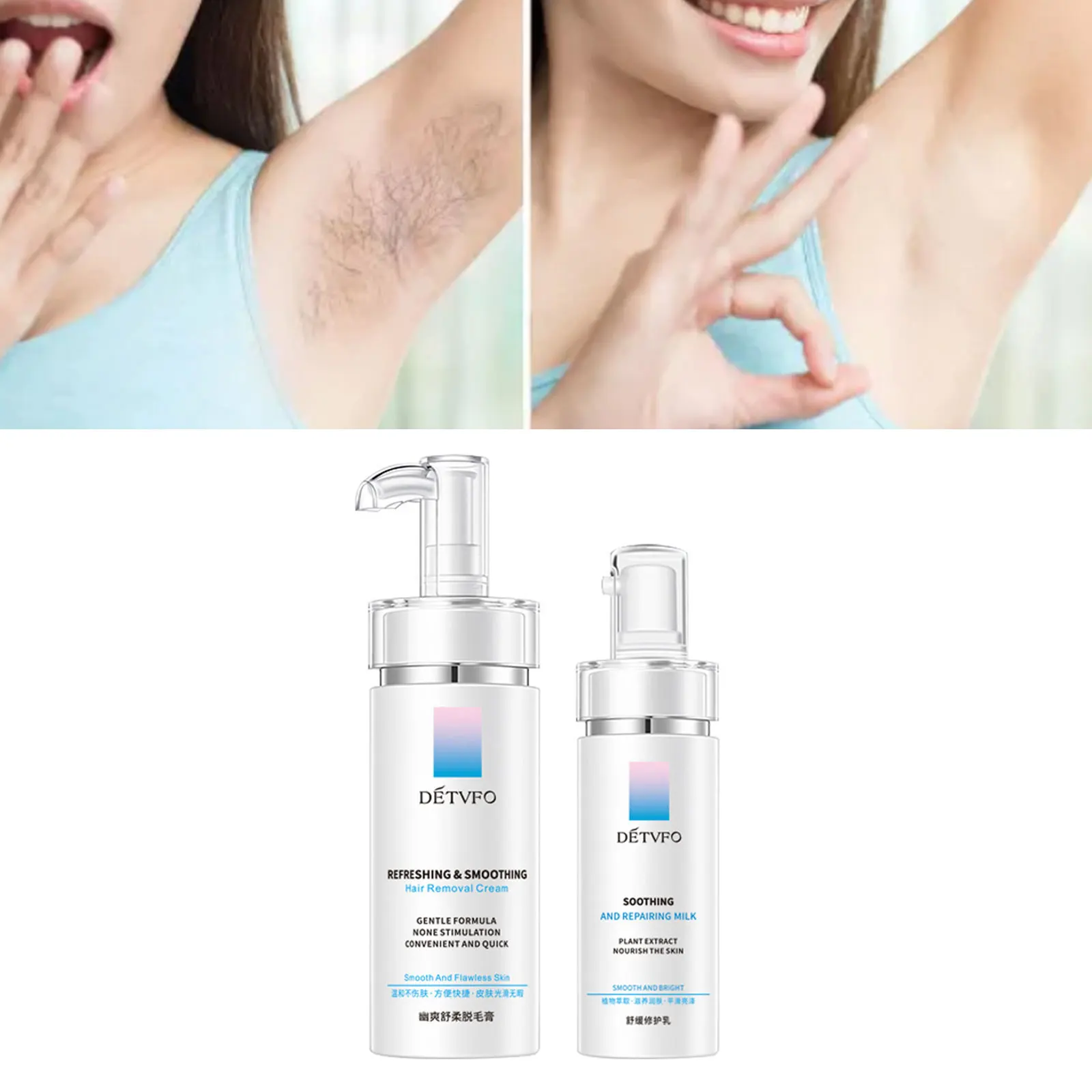 Hair Removal Cream Painless Permanent Fast Hair Removal Spray For Private Parts Underarm Legs Full Body Whitening Skin Repair