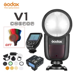 Godox V1 V1C V1N V1S V1F V1O TTL HSS 1/8000s Speedlite Flash with Xpro Trigger for Canon Nikon Sony Fuji Olympus