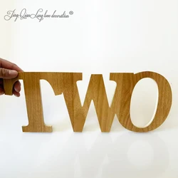 Wooden Photo Prop for First Birthday custom  Number TWO, Smash Cake, Number2, Birthday Photo Prop, Baby Photo2