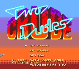 Two Crude Dudes  16bit MD Game Card For Sega Mega Drive For Genesis System