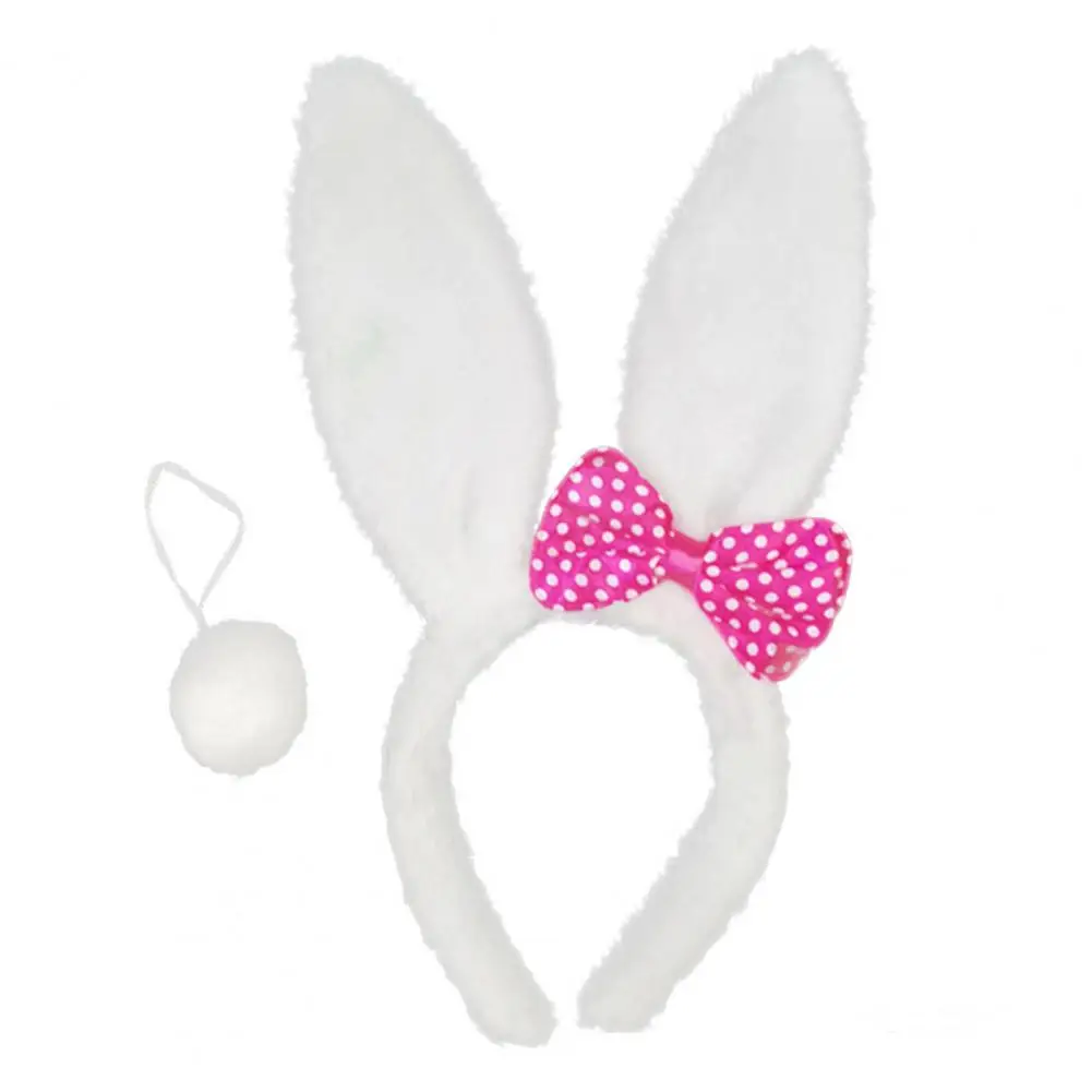 Sombrero de copa de conejo blanco para el día de pascua, disfraz de alicia en el país de las maravillas, Bowler, accesorio para disfraz de March Hare con orejas
