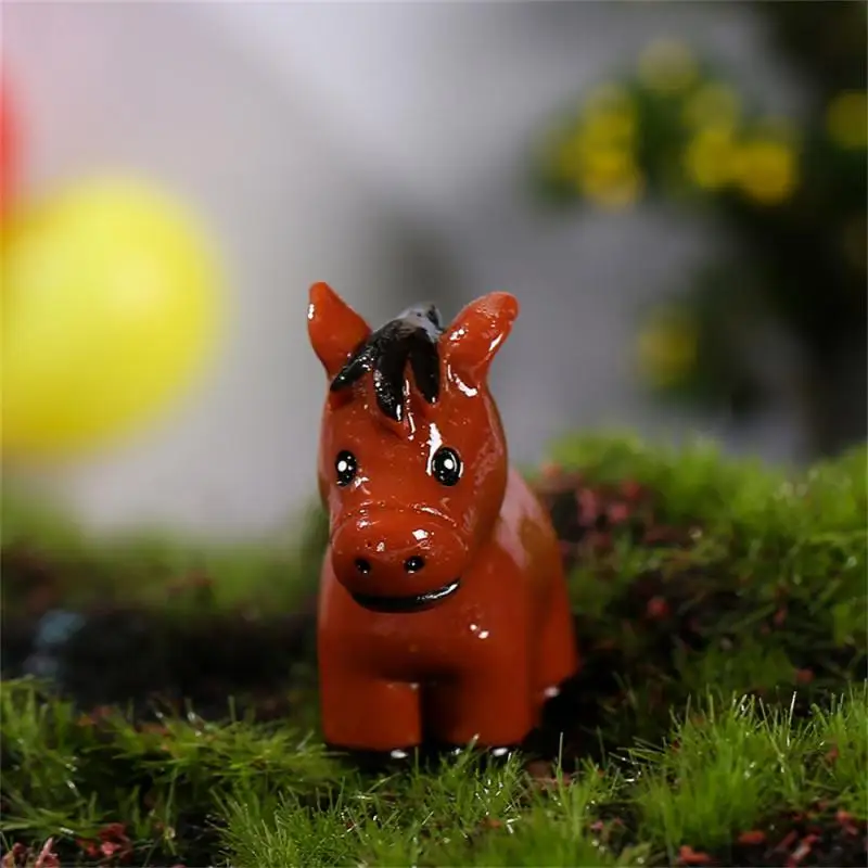 1 Cow/lion/seahorse/elephant/deer Figurine Home Decoration Kawaii Accessories Garden Decoration