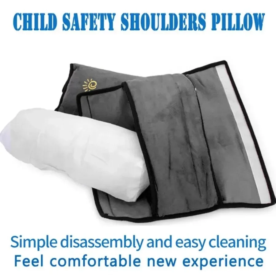 Toddler Baby Car Pillow Auto Safety Seat Belt Shoulder Cushion Pad Harness Protection Support Kid Travel Pillow view 5
