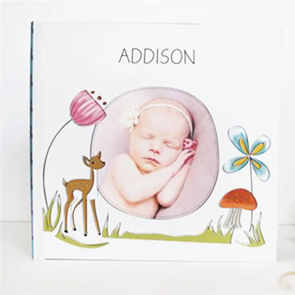 Aangepast fotoalbum voor het wieden van baby's Opgroeien Reizen Afgestudeerd DIY Persoonlijk fotoalbum Plakboek voor minnaar Familie Handtekeningboek