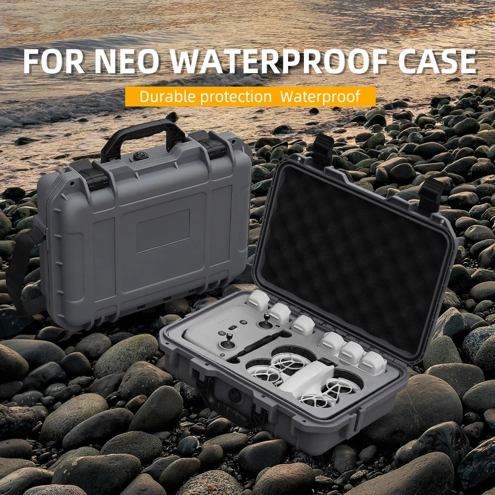 

for DJI Neo Drone Explosion-proof Box Shoulder Crossbody Suitcase Portable Waterproof Case Gray Black Sandy Yellow