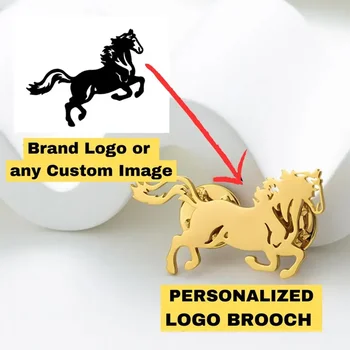 Logo de l'entreprise personnalisé, image de peinture, broche...