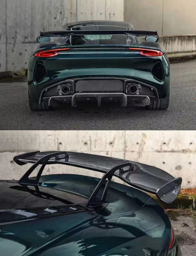 High-Quality Lotus Emira GT-Style Dry Carbon Fiber Rear Bumper Spoiler Car Accessory - Carbon Fiber Aerodynamic Kit