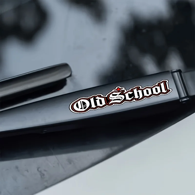1Set Retro Gothic Letter Windshield Wiper Sticker Matte Self-Adhesive Vinyl Decal for Car Body Scratch Guard Decor