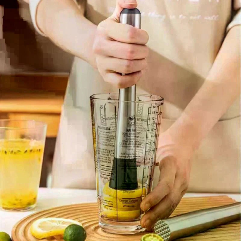 Ice Cocktail Crushed Cocktail Popsicle Mash Juice Stick Ice Hammer Bar Tool Lemon Hammer Press Stainless Steel