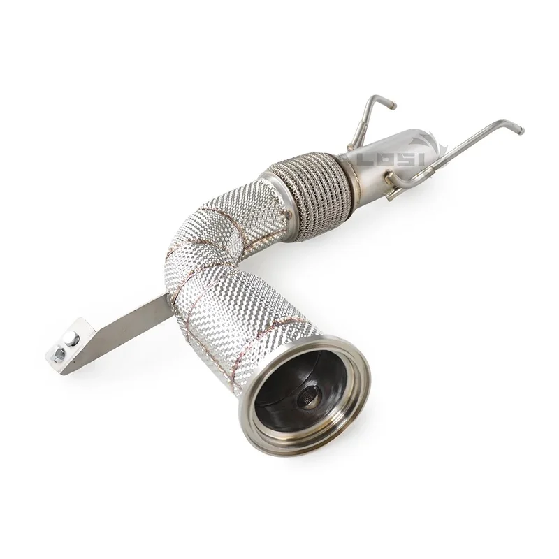 2.0T B48 2018-2024 High Performance Stainless Steel Downpipe with Insulation Layer Exhaust
