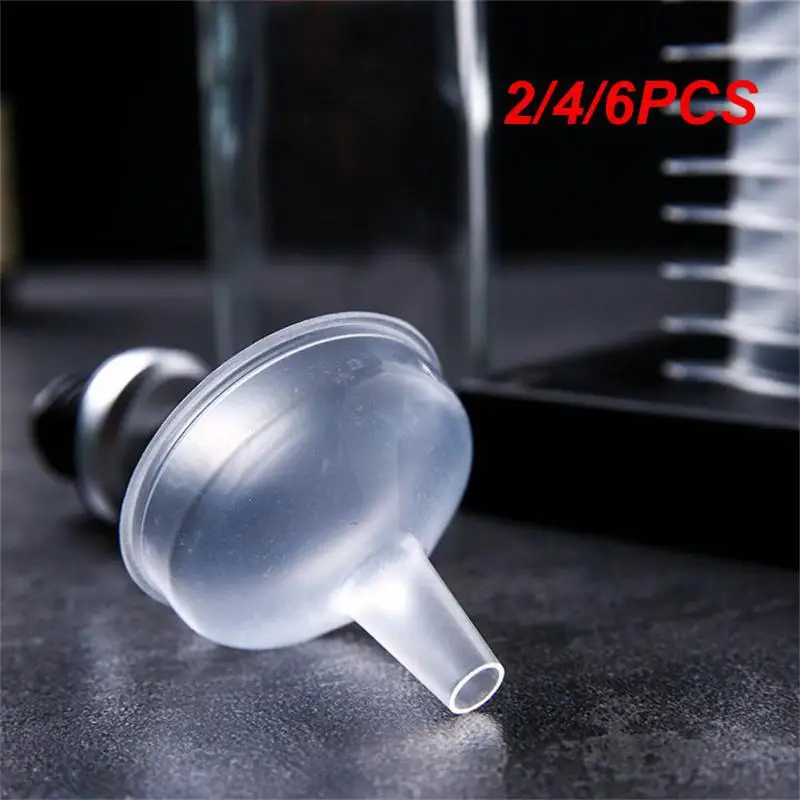 2/4/6PCS Small Plastic Funnel Filter Wide-mouth Funnel Test Thing Kitchen Tool Small Mouth Funnel Silicone Folding Funnel