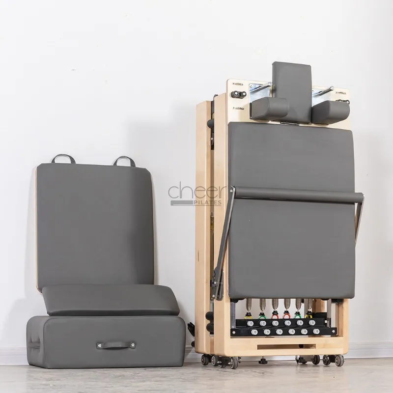

YTYIN Foldable Maple Wood Pilates Reformers Steel And Oak Machine For Fitness And Exercise For Body Core Bed Training