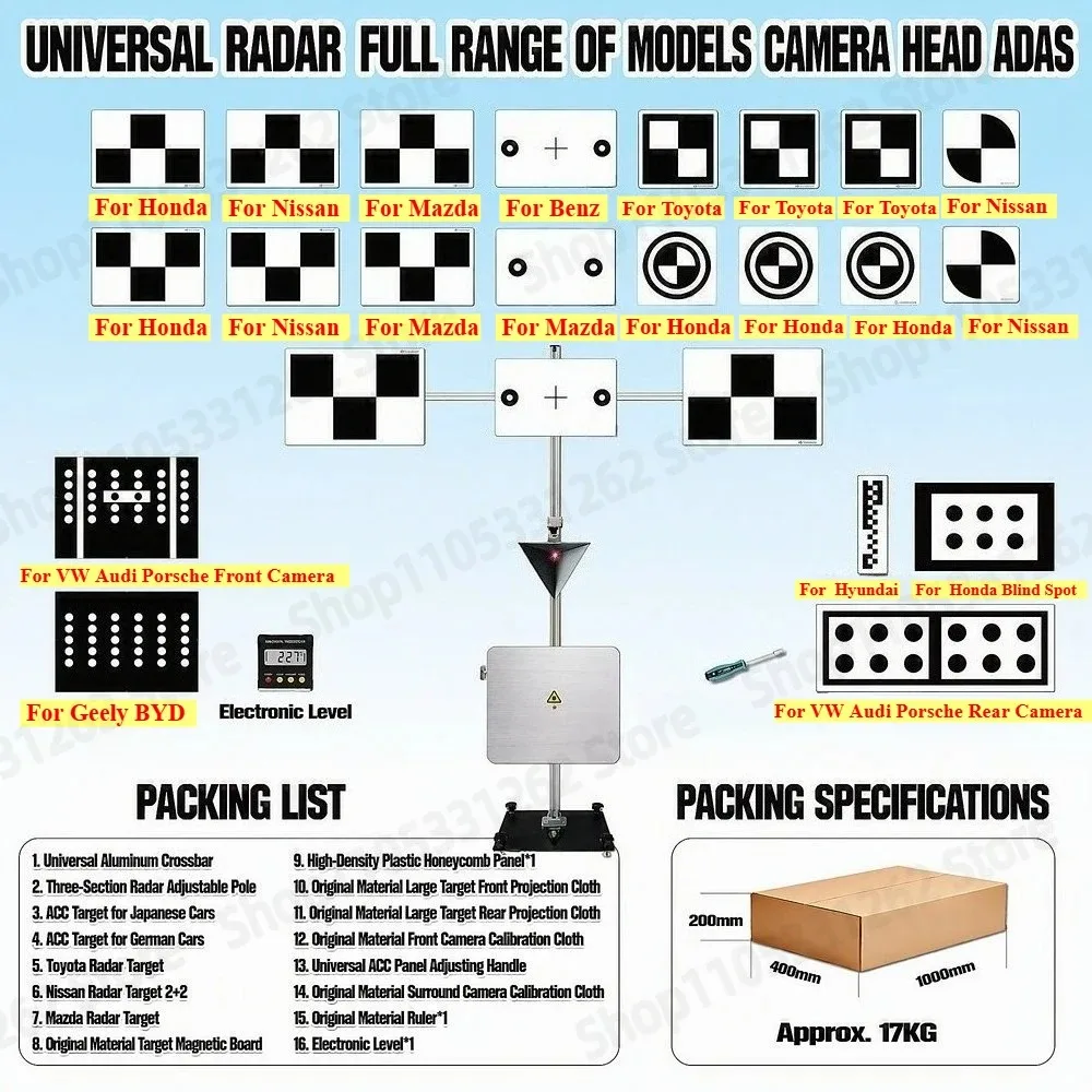 ADAS Calibration Tool ACC mmWave Radar Reflector Front Rear Camera Blind Spot for Toyota Honda VW Audi Porsche BMW Benz