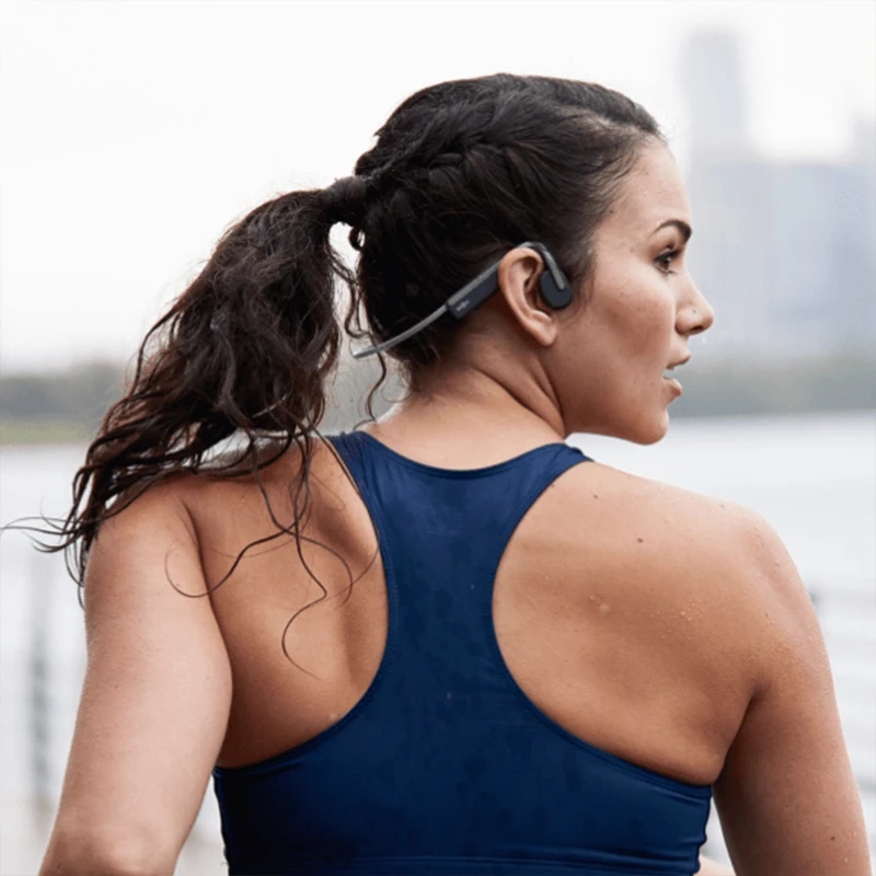 Meg nem látott SHOKZ openmove S661 Csont Vezeték Távbeszélőkagyló IP55 water-resistant Szikratávirát headse Bluetooth 5.1 Sportág earbuds open-ear