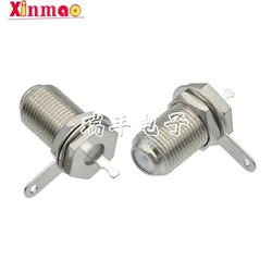 2pcs British F Female welding wire copper f-head connector f-head female welding head TV set top box antenna connector