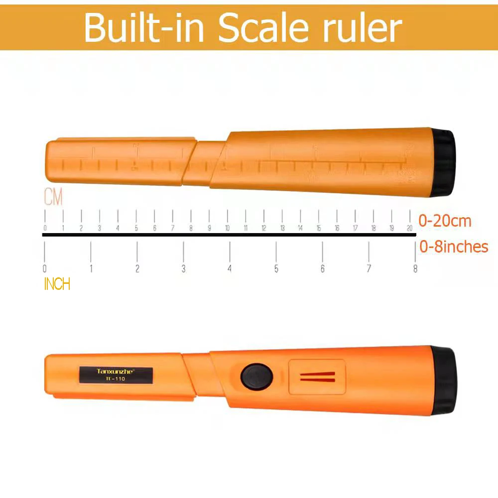 Asta di posizionamento del metal detector portatile di vendita calda TC-110 con copertura di protezione antigraffio Individuazione dei metalli IP68 impermeabile