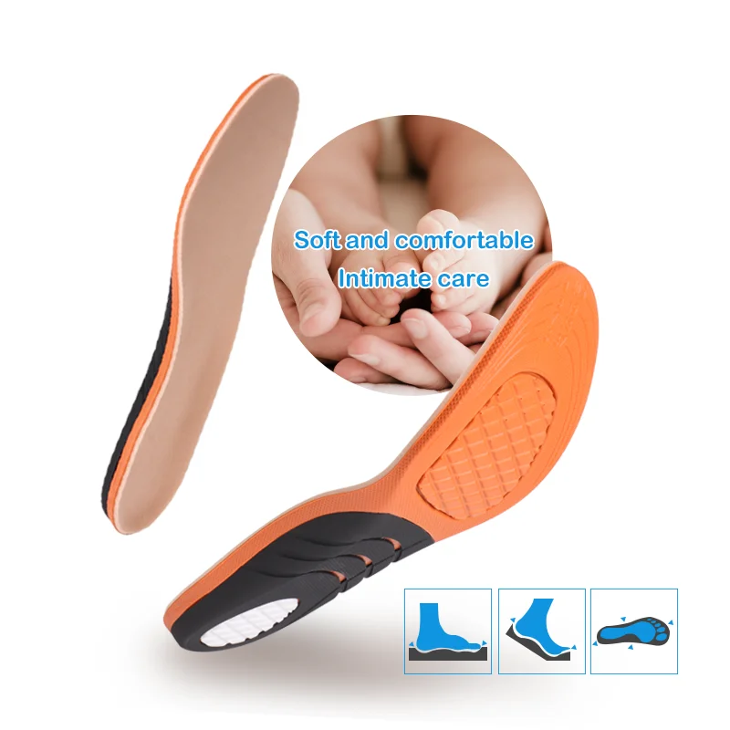 Diabetic Orthopedic Insoles for Sensitive Feet Breathable Gel Anti-Bacterial Moisture-Wicking Comfort for Daily Walking/Standing