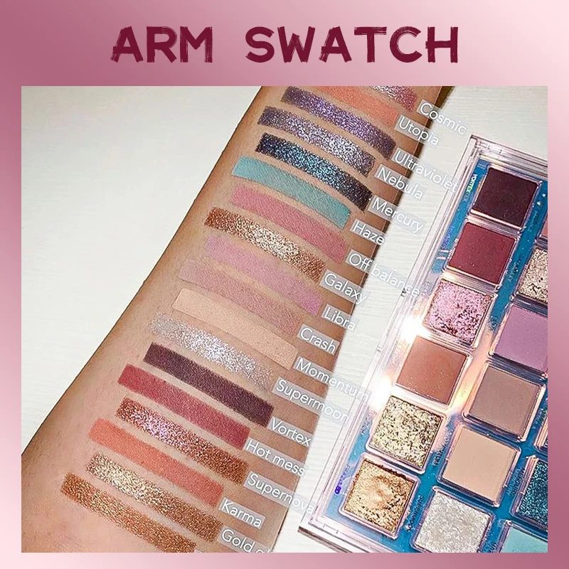 18 色アイシャドウパレットアイメイクパレットマットチャーミングシマーメイクグリッタースモーキーアイシャドウパウダー化粧品