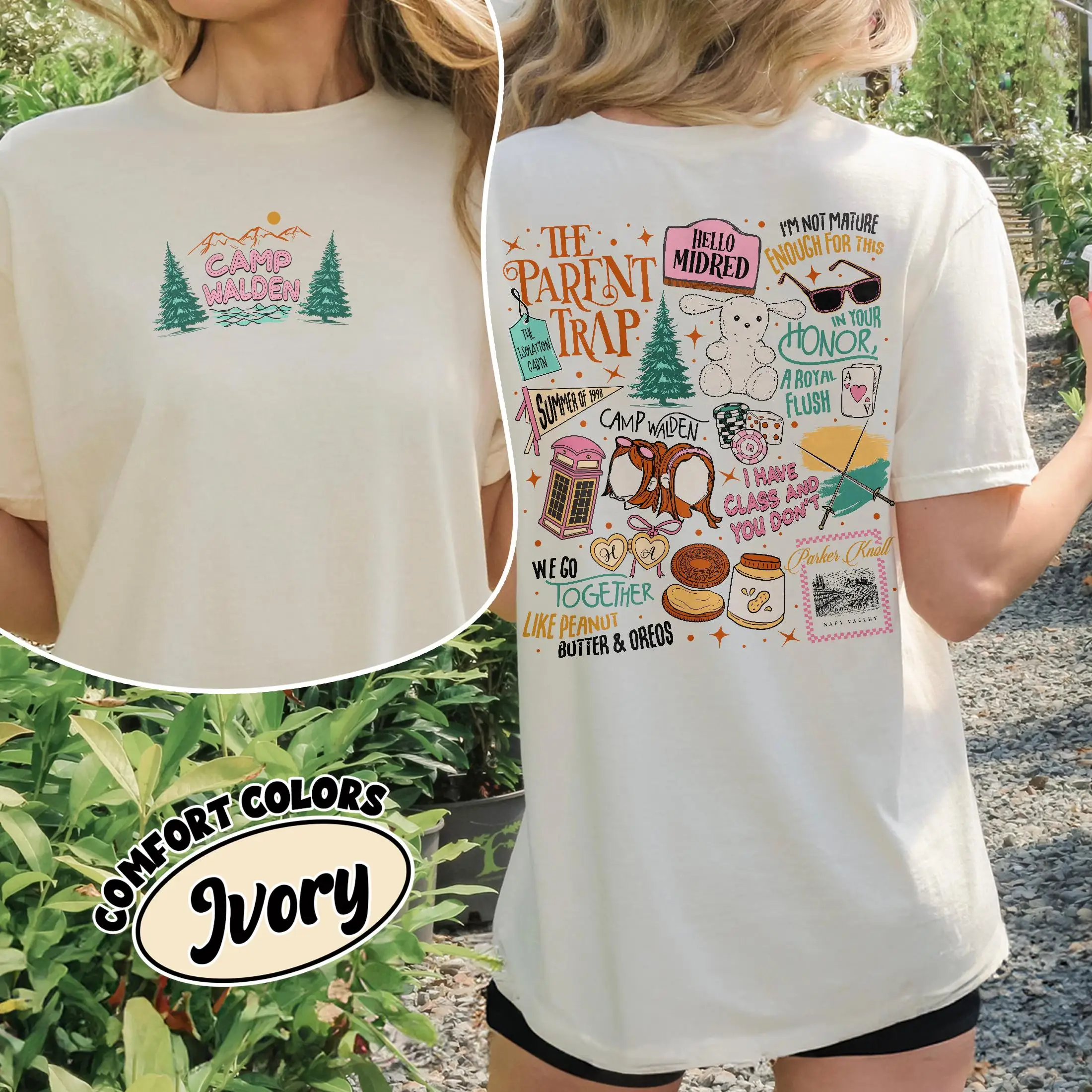 Parent Trap Shirt, Camp Walden Parker Knoll T-shirt, Summer Camp Shirts, Bestie Gift, Camping Trip Graphic Tee