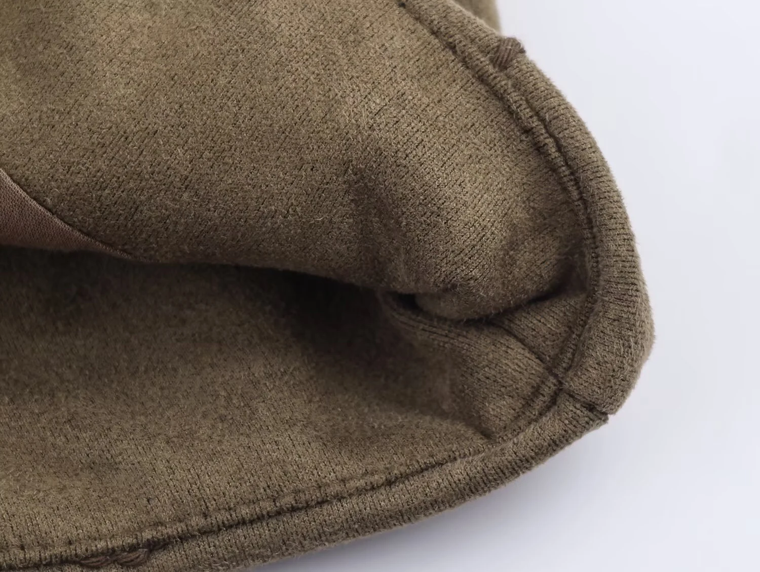 ZERAINS ملابس نسائية جديدة على الطراز الأوروبي والأمريكي من جلد الغزال برقبة دائرية مطرزة سترة طيار سترة قصيرة #4