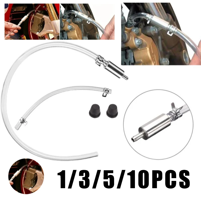 

Автомобильный гидравлический комплект для прокачки тормозов сцепления, односторонний обратный клапан, шланг, инструмент для прокачки, сменный адаптер, профессиональный набор